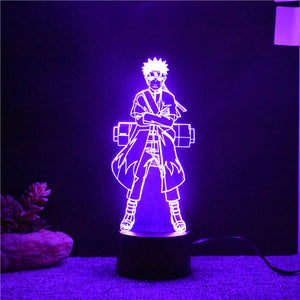 7 Colors Changing 3d Visual Naruto Modelling Led