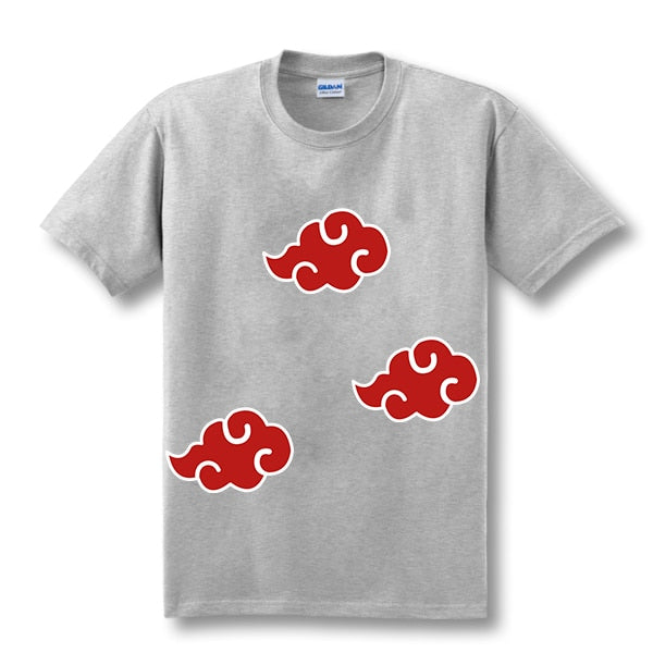 Anime Naruto Akatsuki Logo Pattern T-Shirt