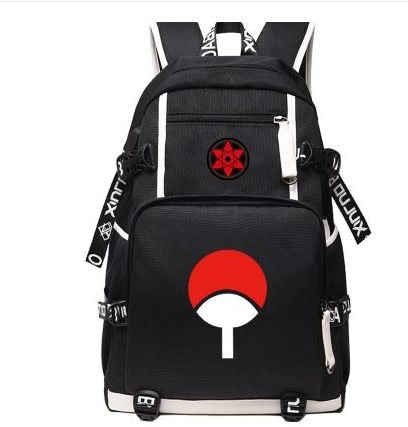 Anime Naruto Canvas USB Charge Backpacks Unisex