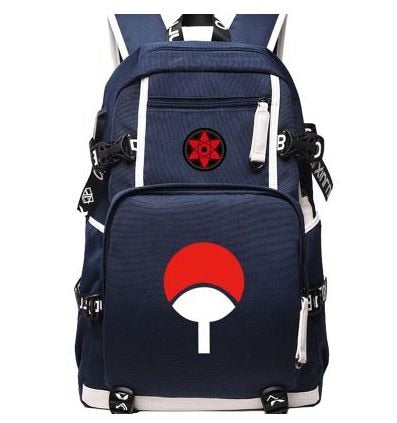 Anime Naruto Canvas USB Charge Backpacks Unisex