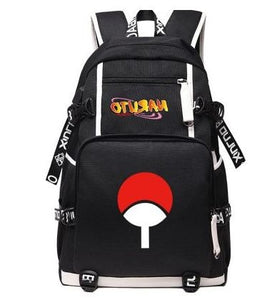 Anime Naruto Canvas USB Charge Backpacks Unisex