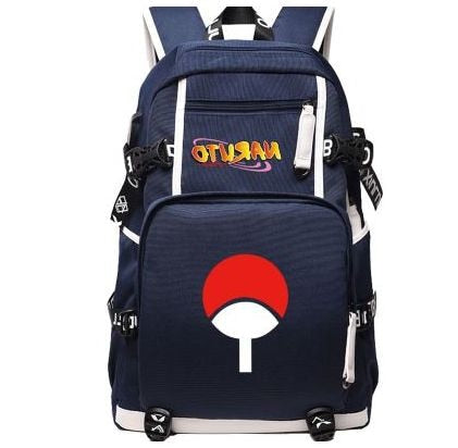 Anime Naruto Canvas USB Charge Backpacks Unisex