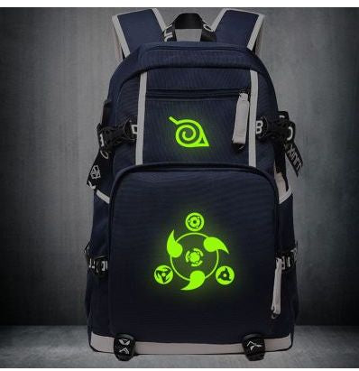 Anime Naruto Canvas USB Charge Backpacks Unisex