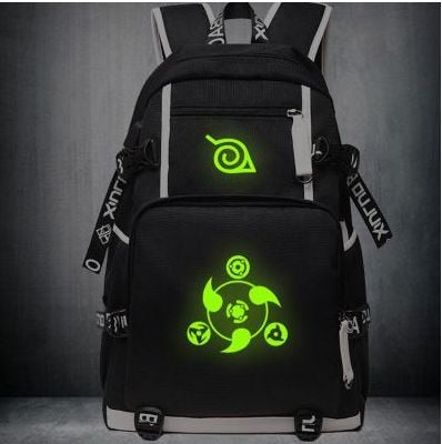 Anime Naruto Canvas USB Charge Backpacks Unisex