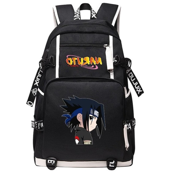 Anime Naruto Canvas USB Charge Backpacks Unisex