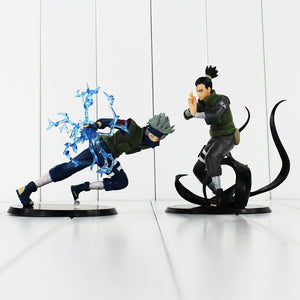 ( 12-15cm ) Naruto Figure Toy Hatake Kakashi and Nara Shikamaru Model