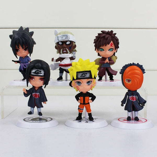 ( 6pcs/lot 7cm ) Naruto Figure Toy Mini Model Dol