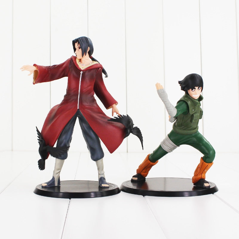 ( 7.5" PVC ) Anime Naruto Uchiha Itachi, Rock Lee Action Figure Collection