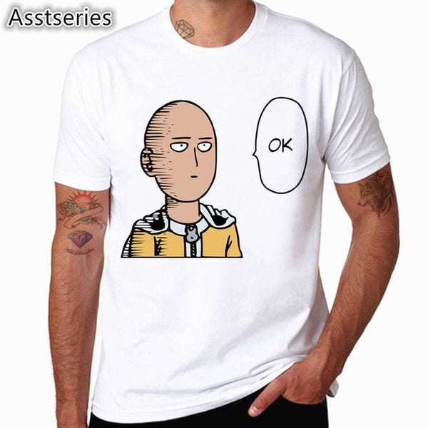 One Punch Man White T Shirt