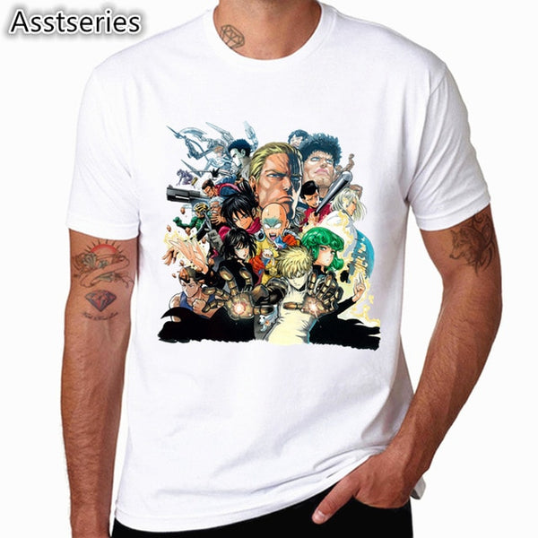 One Punch Man White T Shirt