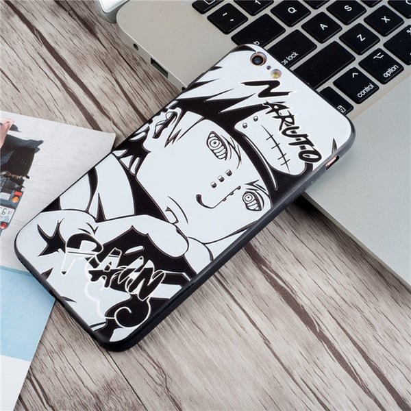 Sketch Naruto mens case cool for Apple iphone 7 8 X XSMAX XR