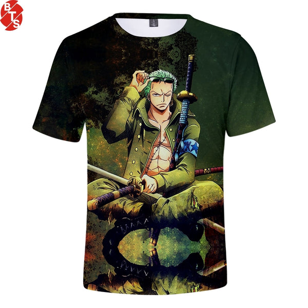 Anime One Piece Roronoa Zoro T Shirt