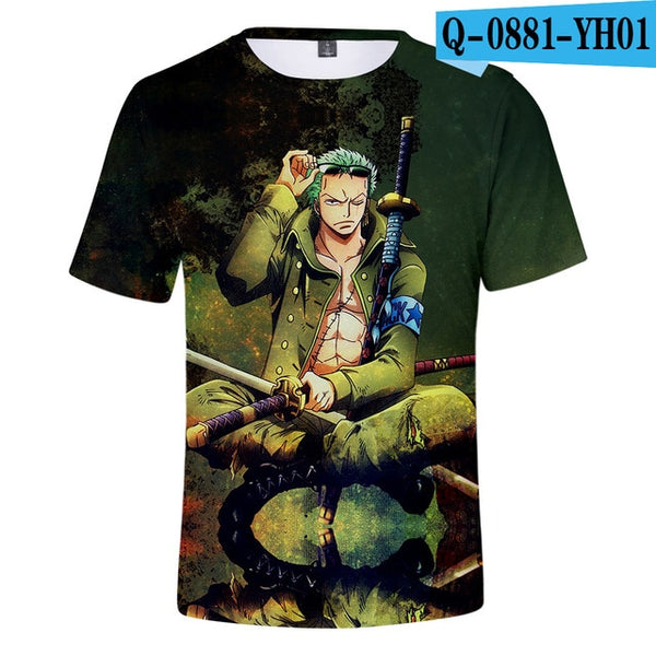 Anime One Piece Roronoa Zoro T Shirt