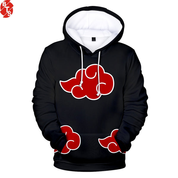 Anime Naruto Akatsuki Red Cloud Hoodie Unisex