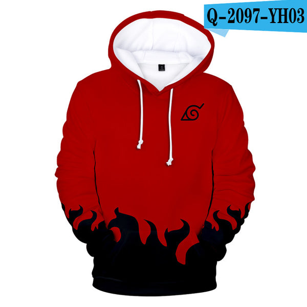 Anime Naruto Akatsuki Red Cloud Hoodie Unisex