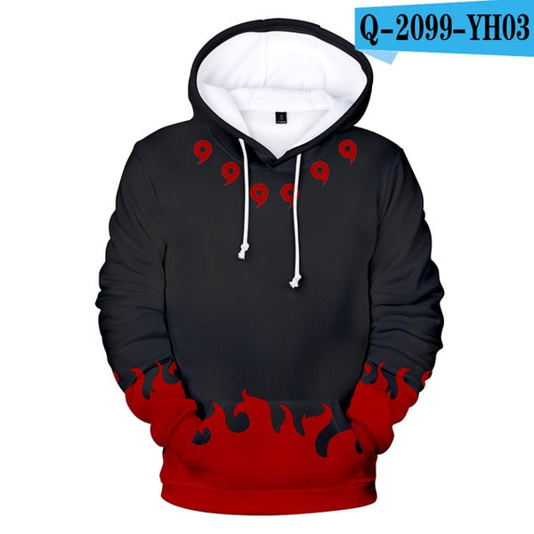 Anime Naruto Akatsuki Red Cloud Hoodie Unisex