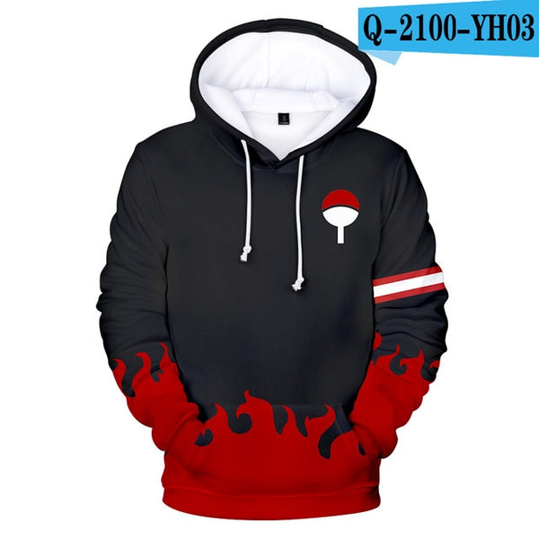 Anime Naruto Akatsuki Red Cloud Hoodie Unisex