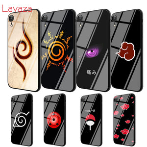 Naruto Tempered Glass Case for Apple iPhone 6 6s 7 8 Plus X 5 5S SE Cover for iPhone XS Max XR Cases