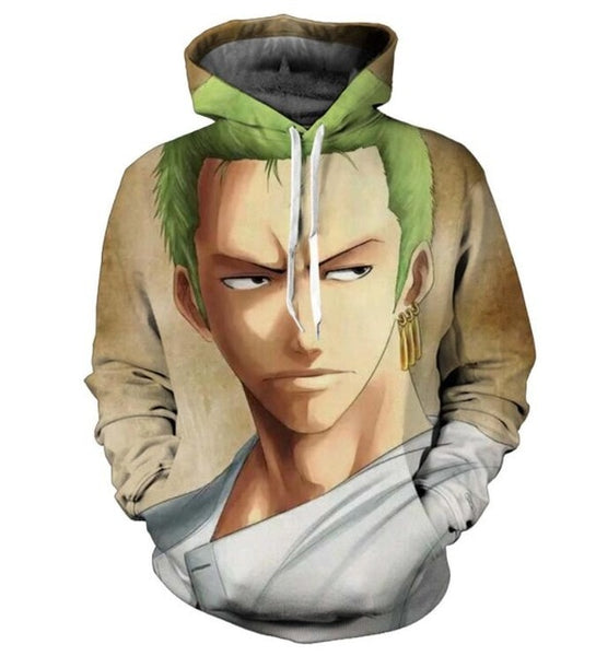 Anime One Piece Roronoa Zoro Hoodie