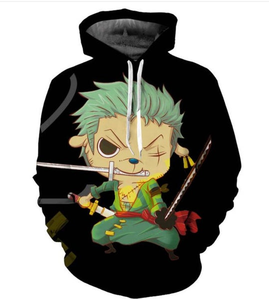 Anime One Piece Roronoa Zoro Hoodie